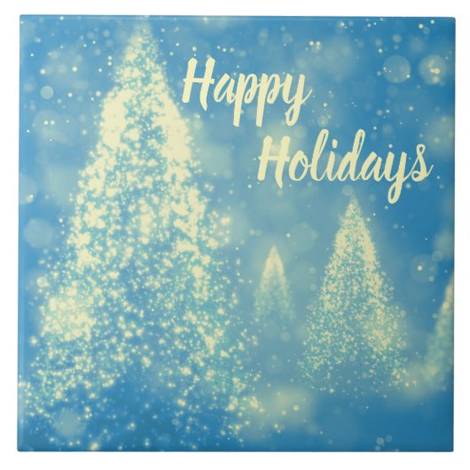 魔法のクリスマスツリーハッピーホリデー タイル (正面)