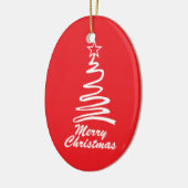 魔法のクリスマスツリーホリデークリスマスオーナメント セラミックオーナメント (左)