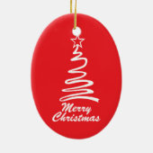 魔法のクリスマスツリーホリデークリスマスオーナメント セラミックオーナメント (裏面)