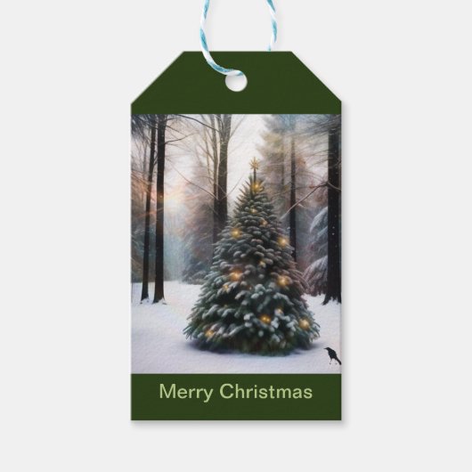 魔法のクリスマスツリー ギフトタグ (正面)