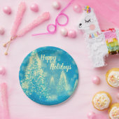 魔法のクリスマスツリー ペーパープレート (パーティー)