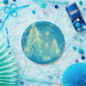 魔法のクリスマスツリー ペーパープレート (パーティー)