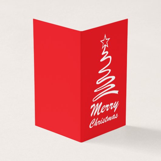 魔法のクリスマスツリー、家族の写真クリスマスカード 名刺 (外部)