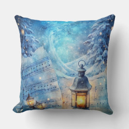 魔法のクリスマストレイン枕 – ヴィンテージ冬 クッション