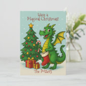 魔法のクリスマスドラゴン シーズンカード (スタンド正面)