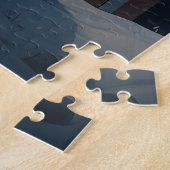 魔法のクリスマスナイトテディベアとプレゼント ジグソーパズル (側面)