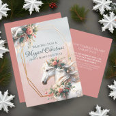 魔法のクリスマスニューイヤー馬 招待状