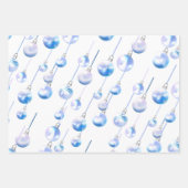 魔法のクリスマスバウブルラッピング紙 ラッピングペーパーシート (正面)