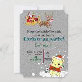 魔法のクリスマスパーティー 招待状 (正面)