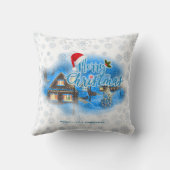魔法のクリスマスビレッジ クッション (裏面)