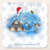 魔法のクリスマスビレッジ スクエアペーパーコースター (正面)
