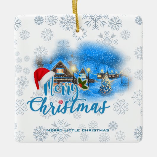 魔法のクリスマスビレッジ セラミックオーナメント (正面)