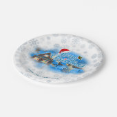 魔法のクリスマスビレッジ ペーパープレート (アングル)