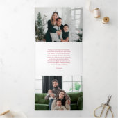 魔法のクリスマスフォトコラージュ 三つ折りクリスマスカード (内部)