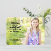 魔法のクリスマスフォトホリデーカード シーズンカード (スタンド正面)