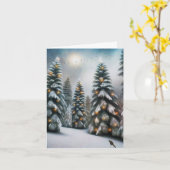 魔法のクリスマスフォレスト カード (黄色い花)