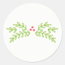 魔法のクリスマスミスタントーティール（緑がかった色）ID441 ラウンドシール