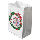 魔法のクリスマスユニコーン ミディアムペーパーバッグ (裏面アングル)