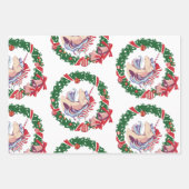 魔法のクリスマスユニコーン ラッピングペーパーシート (正面)