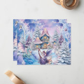 魔法のクリスマス妖精 ノートカード (正面/裏面インサイチュ)