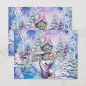 魔法のクリスマス妖精 ノートカード (正面/裏面)