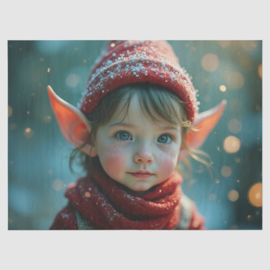 魔法のクリスマス小妖精や小人 薄葉紙 (正面)