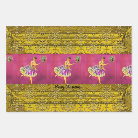 魔法のクリスマス応援IIおもしろいフェアリー ラッピングペーパーシート (正面2)