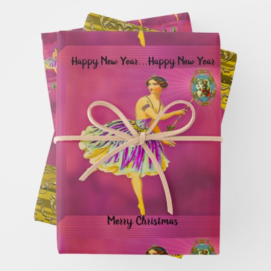 魔法のクリスマス応援IIおもしろいフェアリー ラッピングペーパーシート (インサイチュ)