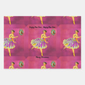 魔法のクリスマス応援IIおもしろいフェアリー ラッピングペーパーシート (正面)