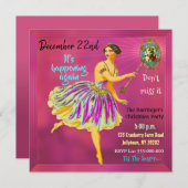 魔法のクリスマス応援IIおもしろい妖精 招待状 (正面/裏面)