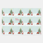 魔法のクリスマス格言ラッピング紙セット ラッピングペーパーシート (正面3)