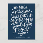 魔法のクリスマス海軍の非写真 シーズンポストカード (正面)