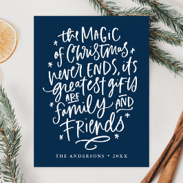 魔法のクリスマス海軍の非写真 シーズンポストカード