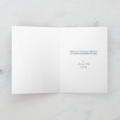 魔法のクリスマス金ゴールド鹿と木 シーズンカード (内部)