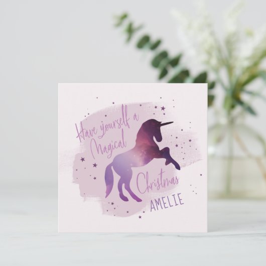 魔法のクリスマス銀河系一角獣 シーズンカード (スタンド正面)