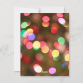 魔法のクリスマス・フォト・ホリデー・カード シーズンカード (裏面)