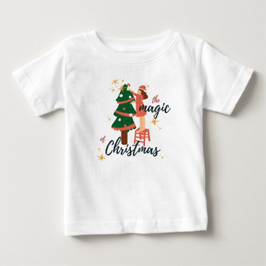 魔法のクリスマス ベビーTシャツ (正面)