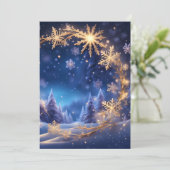 魔法のクリスマス - 雪の結晶が舞う、オープンハウス 招待状 (スタンド正面)