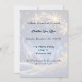 魔法のクリスマス - 雪の結晶が舞う、オープンハウス 招待状 (裏面)