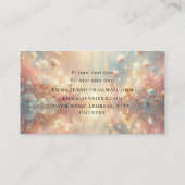 魔法のグリッターの背景 名刺 (裏面)