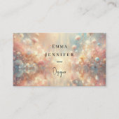 魔法のグリッターの背景 名刺 (正面)