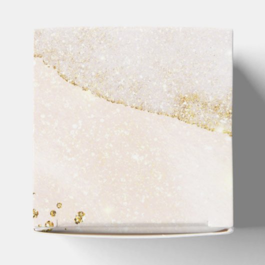 魔法のグリッター抽象芸術ベビーシャワーモノグラム フェイバーボックス (上部)