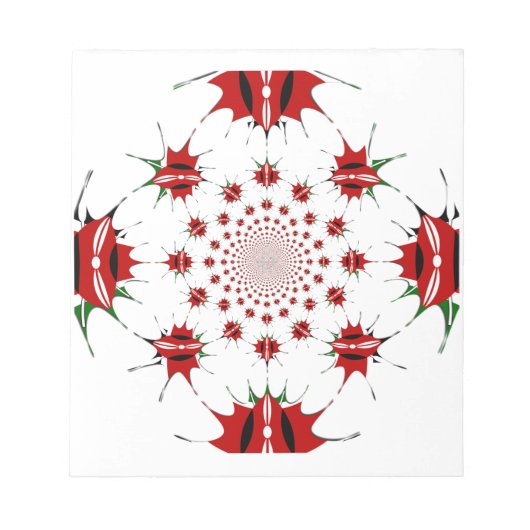 魔法のケニア:万華鏡のように千変万化するパターン文化のアイデンティティ🇰🇪 ノートパッド (正面)