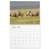 魔法のケニヤおよび野性生物は2014年の2ページをカレンダーに記録します カレンダー (2月 2027)