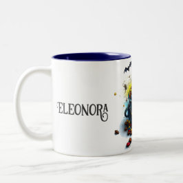 魔法のコーヒー豆の魔法の魔法のモーニングポーション ツートーンマグカップ