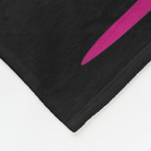 魔法のゴシック様式のピンクハートは私のバレンタインの魔女 フリースブランケット (角)