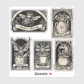 魔法のゴシック魔女ウィザードオプションボトルラベル シール (シート)