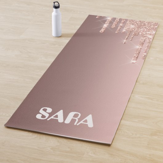 魔法のゴールデンピンクのグローのヨガマット ヨガマット (インサイチュ)