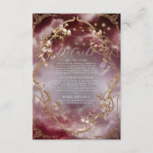 魔法のゴールドオーナメントバロックディテール エンクロージャーカード (正面)