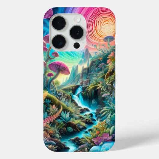 魔法のサイケデリックドリームスケープ Case-Mate iPhoneケース (裏面)